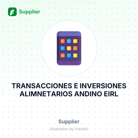 TRANSACCIONES E INVERSIONES ALIMNETARIOS ANDINO EIRL – summary card, no photo uploaded yet
