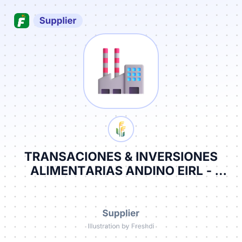 TRANSACIONES & INVERSIONES ALIMENTARIAS ANDINO EIRL – summary card, no photo uploaded yet