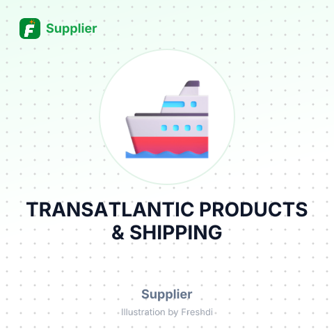 TRANSATLANTIC PRODUCTS & SHIPPING – summary card, no photo uploaded yet