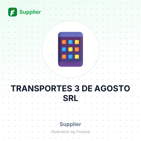 TRANSPORTES 3 DE AGOSTO SRL – summary card, no photo uploaded yet
