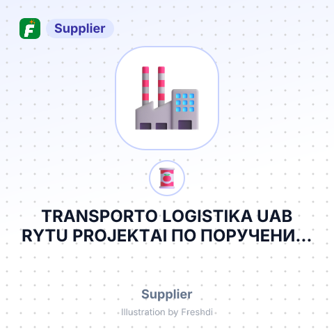 TRANSPORTO LOGISTIKA UAB RYTU PROJEKTAI ПО ПОРУЧЕНИЮ DMYTRO GOIGEL SOKOL – summary card, no photo uploaded yet