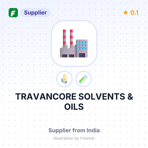 TRAVANCORE SOLVENTS & OILS – summary card, no photo uploaded yet