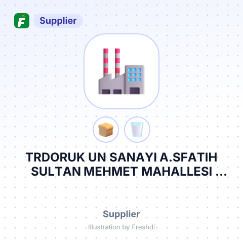 TRDORUK UN SANAYI A.SFATIH SULTAN MEHMET MAHALLESI CADDESI BUYAKA – summary card, no photo uploaded yet