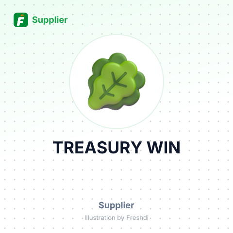 TREASURY WIN – summary card, no photo uploaded yet