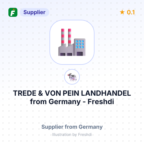 TREDE & VON PEIN LANDHANDEL – summary card, no photo uploaded yet