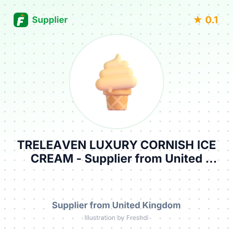 TRELEAVEN LUXURY CORNISH ICE CREAM – summary card, no photo uploaded yet