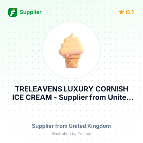 TRELEAVENS LUXURY CORNISH ICE CREAM – summary card, no photo uploaded yet