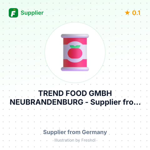 TREND FOOD GMBH NEUBRANDENBURG – summary card, no photo uploaded yet