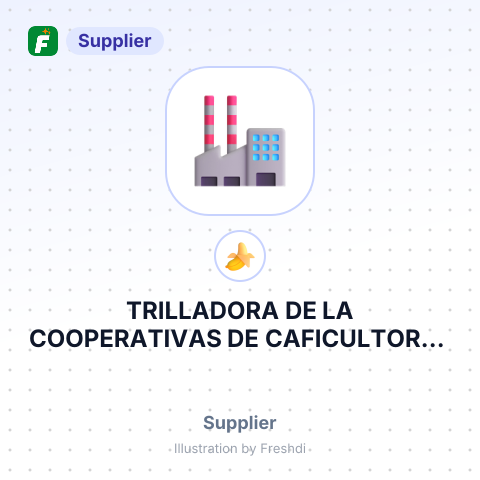 TRILLADORA DE LA COOPERATIVAS DE CAFICULTORES DE CALDAS LIMITADA – summary card, no photo uploaded yet