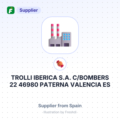TROLLI IBERICA S.A. C/BOMBERS 22 46980 PATERNA VALENCIA ES – summary card, no photo uploaded yet