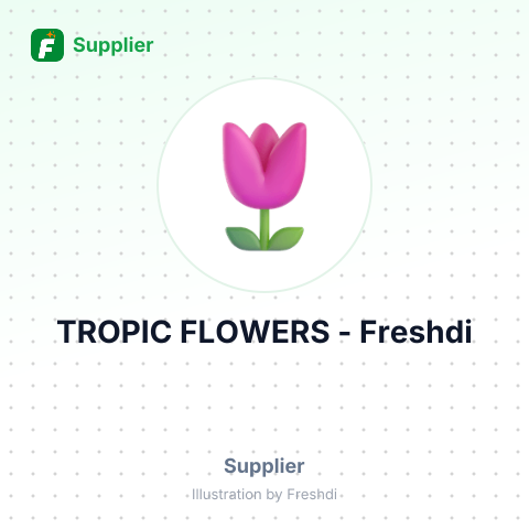 TROPIC FLOWERS – summary card, no photo uploaded yet