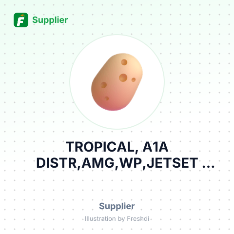 TROPICAL, A1A DISTR,AMG,WP,JETSET FOODS – summary card, no photo uploaded yet
