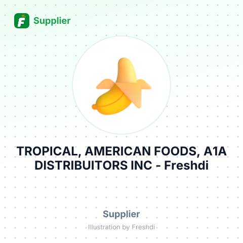 TROPICAL, AMERICAN FOODS, A1A DISTRIBUITORS INC – summary card, no photo uploaded yet