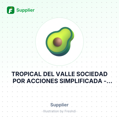 TROPICAL DEL VALLE SOCIEDAD POR ACCIONES SIMPLIFICADA – summary card, no photo uploaded yet