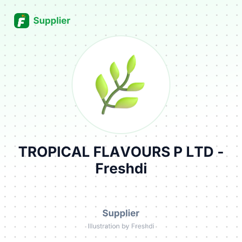 TROPICAL FLAVOURS P LTD – summary card, no photo uploaded yet