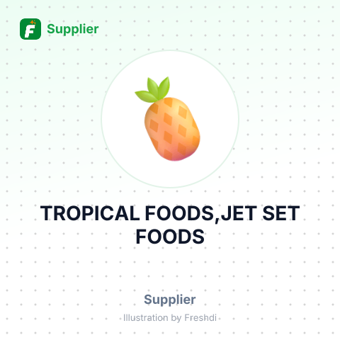TROPICAL FOODS,JET SET FOODS – summary card, no photo uploaded yet