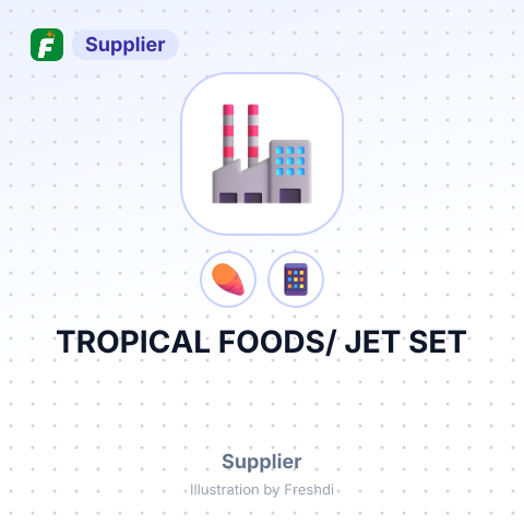 TROPICAL FOODS/ JET SET – summary card, no photo uploaded yet