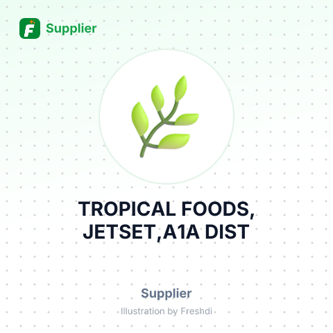 TROPICAL FOODS, JETSET,A1A DIST – summary card, no photo uploaded yet