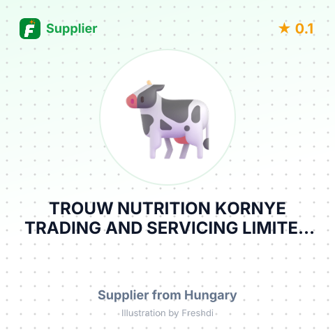 TROUW NUTRITION KORNYE TRADING AND SERVICING LIMITED LIABILITY COMPANY TROUW NUTRION KORNYE LTD. – summary card, no photo uploaded yet