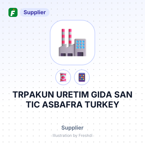TRPAKUN URETIM GIDA SAN TIC ASBAFRA TURKEY – summary card, no photo uploaded yet