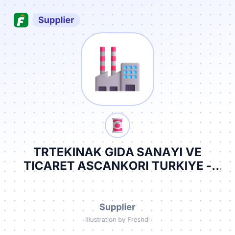 TRTEKINAK GIDA SANAYI VE TICARET ASCANKORI TURKIYE – summary card, no photo uploaded yet