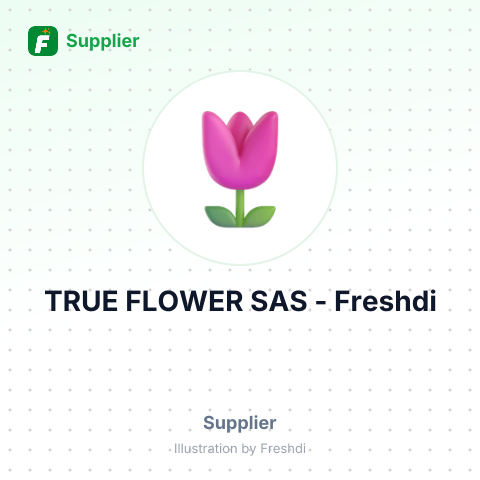 TRUE FLOWER SAS – summary card, no photo uploaded yet