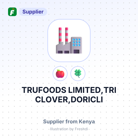 TRUFOODS LIMITED,TRI CLOVER,DORICLI – summary card, no photo uploaded yet