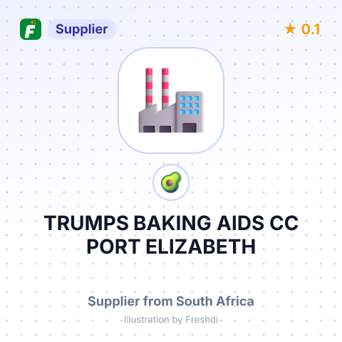TRUMPS BAKING AIDS CC,PORT ELIZABETH – summary card, no photo uploaded yet
