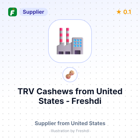 TRV Cashews  – summary card, no photo uploaded yet