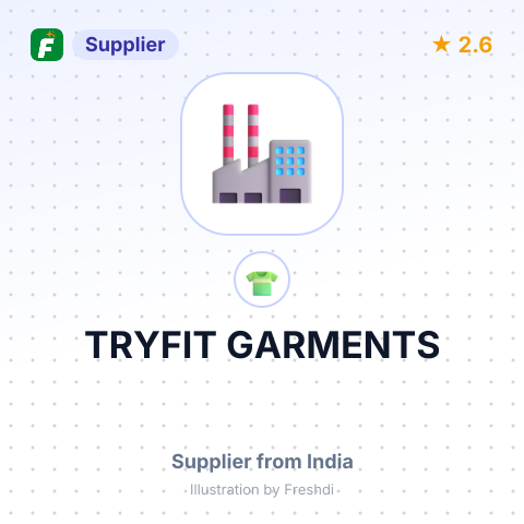 TRYFIT GARMENTS – summary card, no photo uploaded yet