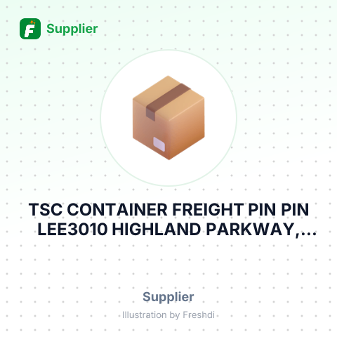 TSC CONTAINER FREIGHT PIN PIN LEE3010 HIGHLAND PARKWAY, SUITE – summary card, no photo uploaded yet