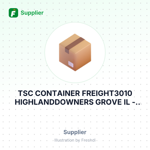 TSC CONTAINER FREIGHT3010 HIGHLANDDOWNERS GROVE IL – summary card, no photo uploaded yet