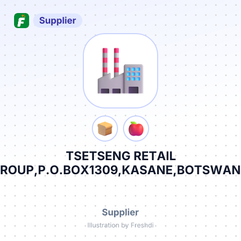 TSETSENG RETAIL GROUP,P.O.BOX1309,KASANE,BOTSWANA – summary card, no photo uploaded yet
