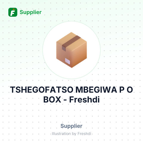 TSHEGOFATSO MBEGIWA P O BOX – summary card, no photo uploaded yet