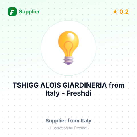 TSHIGG ALOIS GIARDINERIA – summary card, no photo uploaded yet