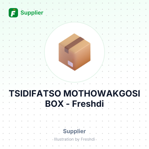 TSIDIFATSO MOTHOWAKGOSI BOX – summary card, no photo uploaded yet