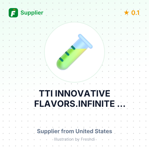 TTI INNOVATIVE FLAVORS.INFINITE SOLUTIONS. – summary card, no photo uploaded yet