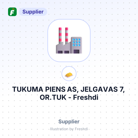 TUKUMA PIENS AS, JELGAVAS 7, OR.TUK – summary card, no photo uploaded yet