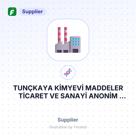 TUNÇKAYA KİMYEVİ MADDELER TİCARET VE SANAYİ ANONİM ŞİRKETİ. – summary card, no photo uploaded yet