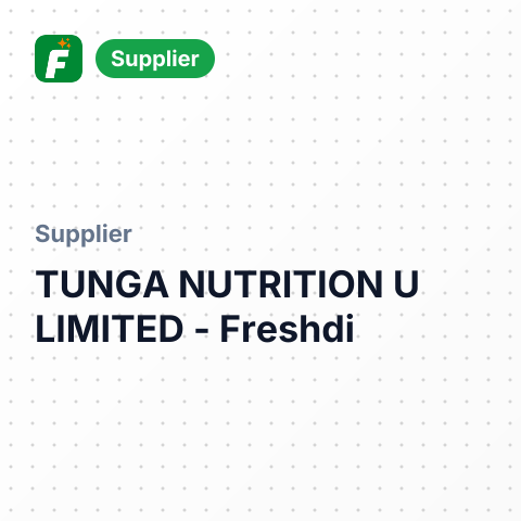 TUNGA NUTRITION U LIMITED – summary card, no photo uploaded yet