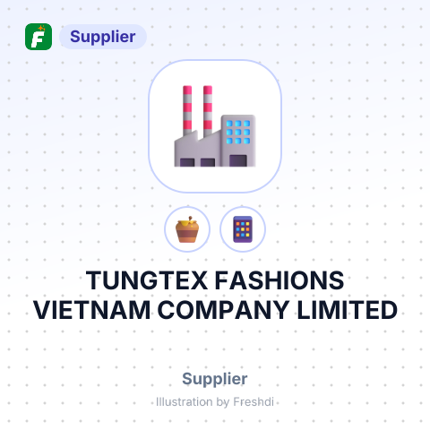 TUNGTEX FASHIONS VIETNAM COMPANY LIMITED – summary card, no photo uploaded yet