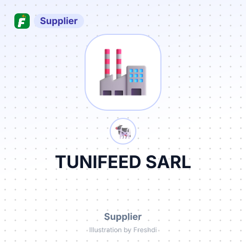 TUNIFEED SARL – summary card, no photo uploaded yet