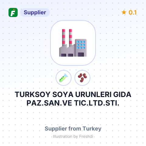 TURKSOY SOYA URUNLERI GIDA PAZ.SAN.VE TIC.LTD.STI. – summary card, no photo uploaded yet