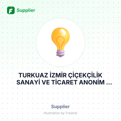 TURKUAZ İZMİR ÇİÇEKÇİLİK SANAYİ VE TİCARET ANONİM ŞİRKETİ – summary card, no photo uploaded yet