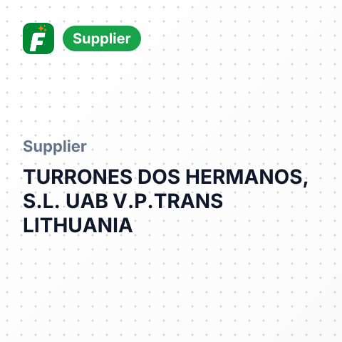 TURRONES DOS HERMANOS, S.L. UAB V.P.TRANS LITHUANIA – summary card, no photo uploaded yet