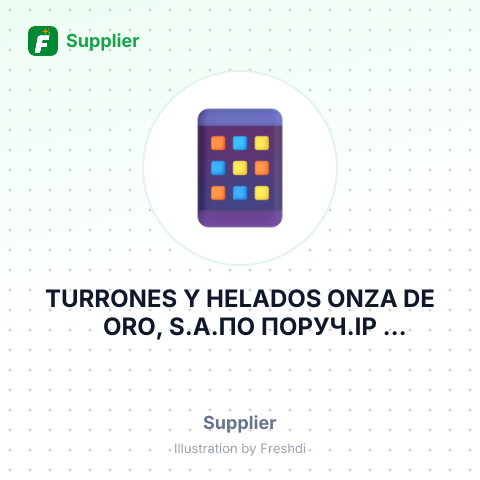 TURRONES Y HELADOS ONZA DE ORO, S.A.ПО ПОРУЧ.IP RASSKAZIKHINA L.N.ИЗ SIA WELLMAN LOGISTICS – summary card, no photo uploaded yet