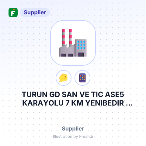 TURUN GD SAN VE TIC ASE5 KARAYOLU 7 KM YENIBEDIR KOYULULEBURGAZTURKEY – summary card, no photo uploaded yet