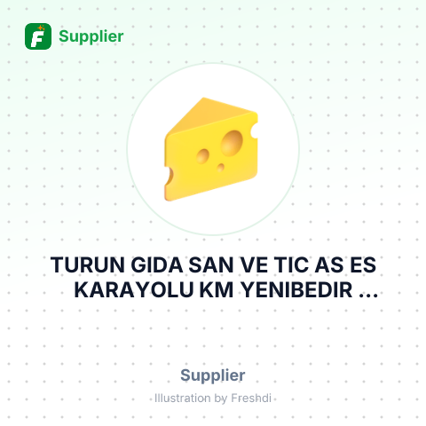 TURUN GIDA SAN VE TIC AS ES KARAYOLU KM YENIBEDIR KIRKLARELI – summary card, no photo uploaded yet