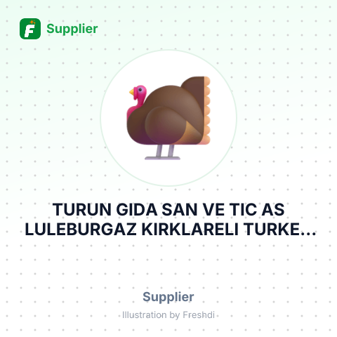 TURUN GIDA SAN VE TIC AS LULEBURGAZ KIRKLARELI TURKEY – summary card, no photo uploaded yet