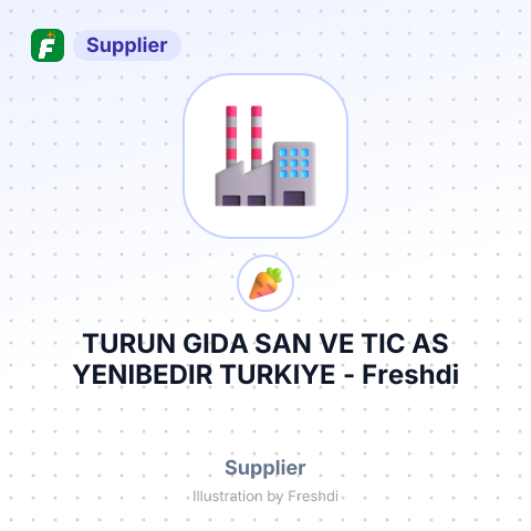TURUN GIDA SAN VE TIC AS YENIBEDIR TURKIYE – summary card, no photo uploaded yet